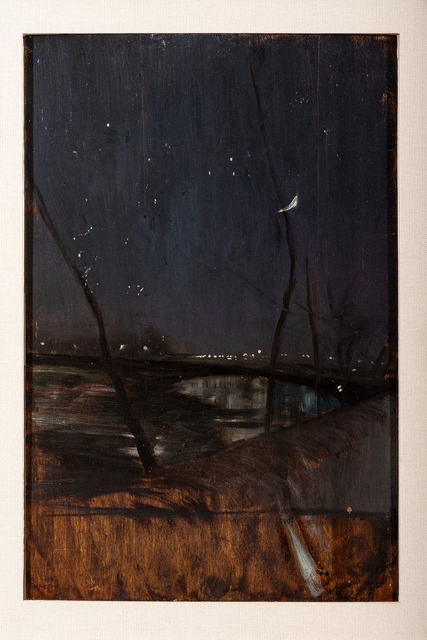 Noc na Seině (olej na desce) od Giovanni Boldini