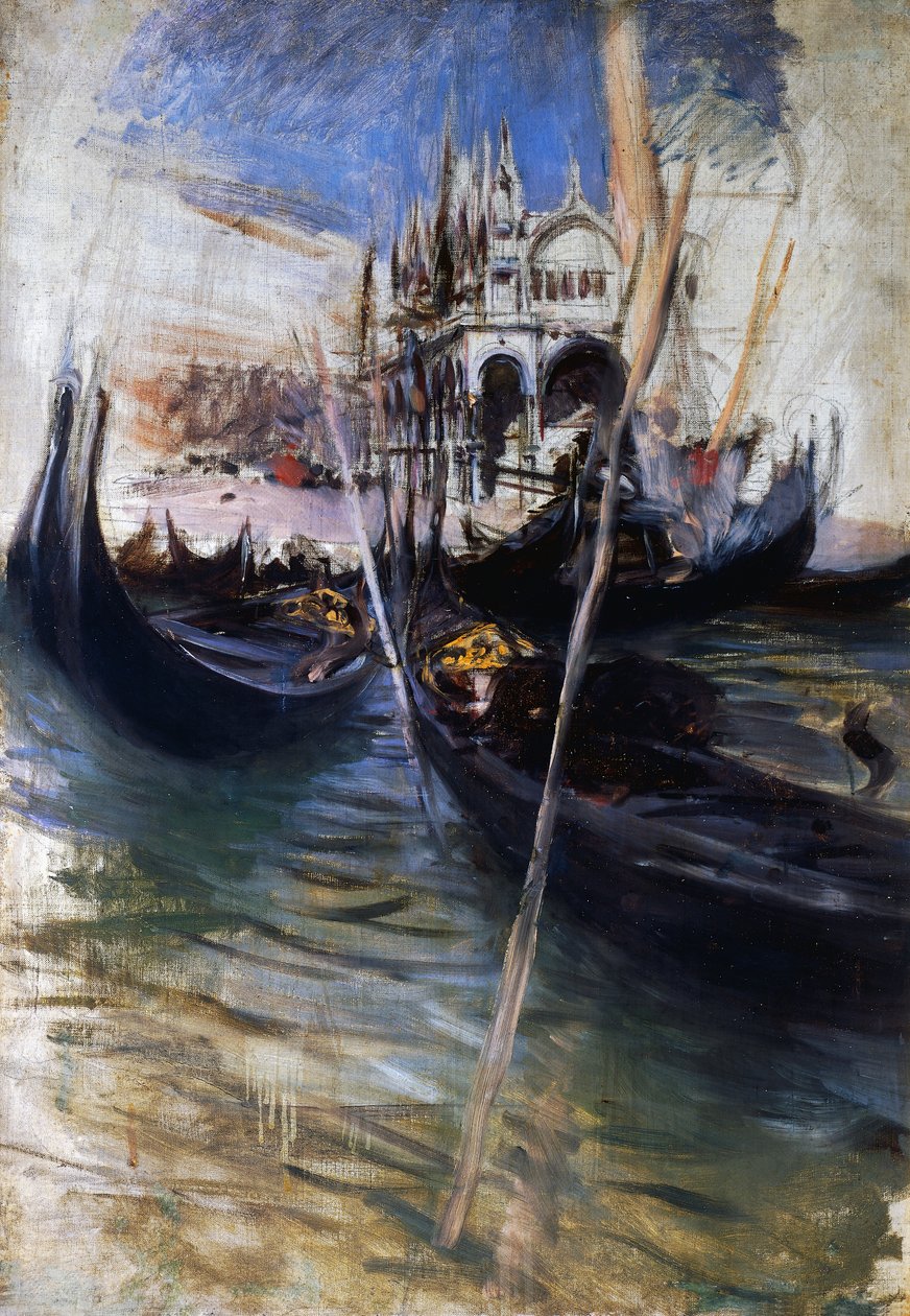 Pier a San Marco v Benátkách od Giovanni Boldini