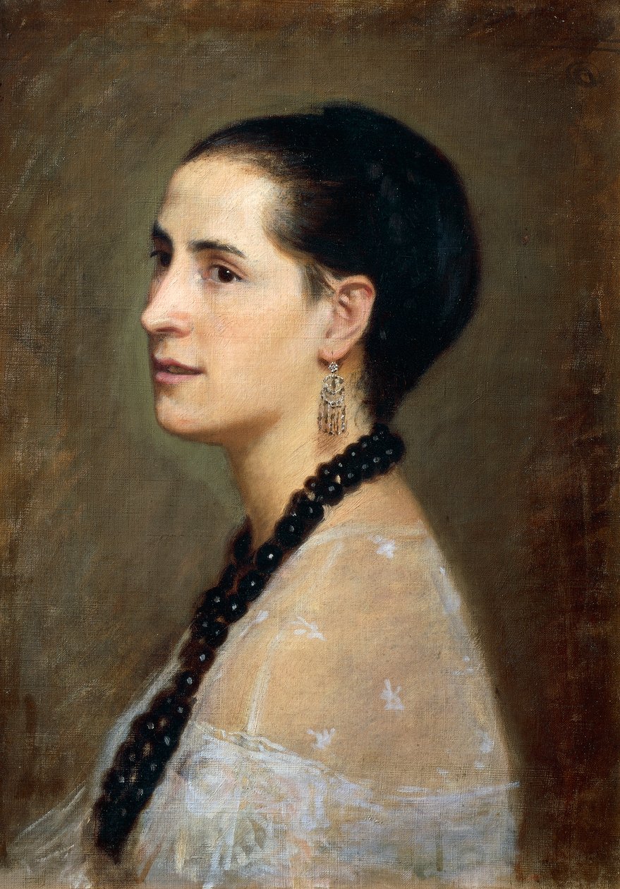 Portrét Adelaide Ristori od Giovanniho Boldiniho (1842-1931), olej na plátně, 55x41 cm od Giovanni Boldini