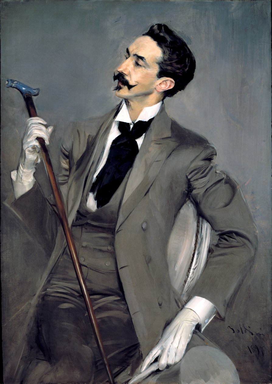 Portrét hraběte Roberta de Montesquiou od Giovanni Boldini