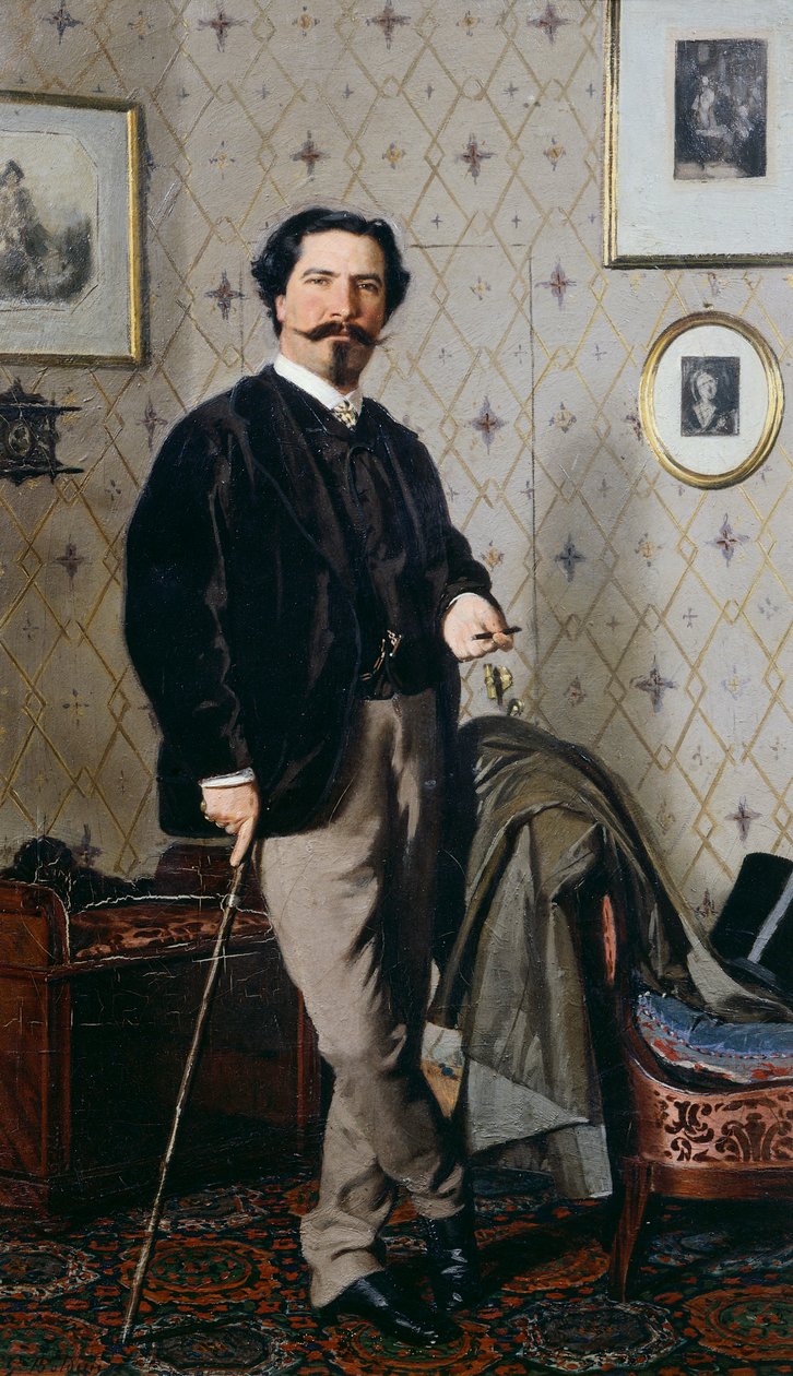 Portrét Cristiana Bantiho s jeho holí od Giovanni Boldini