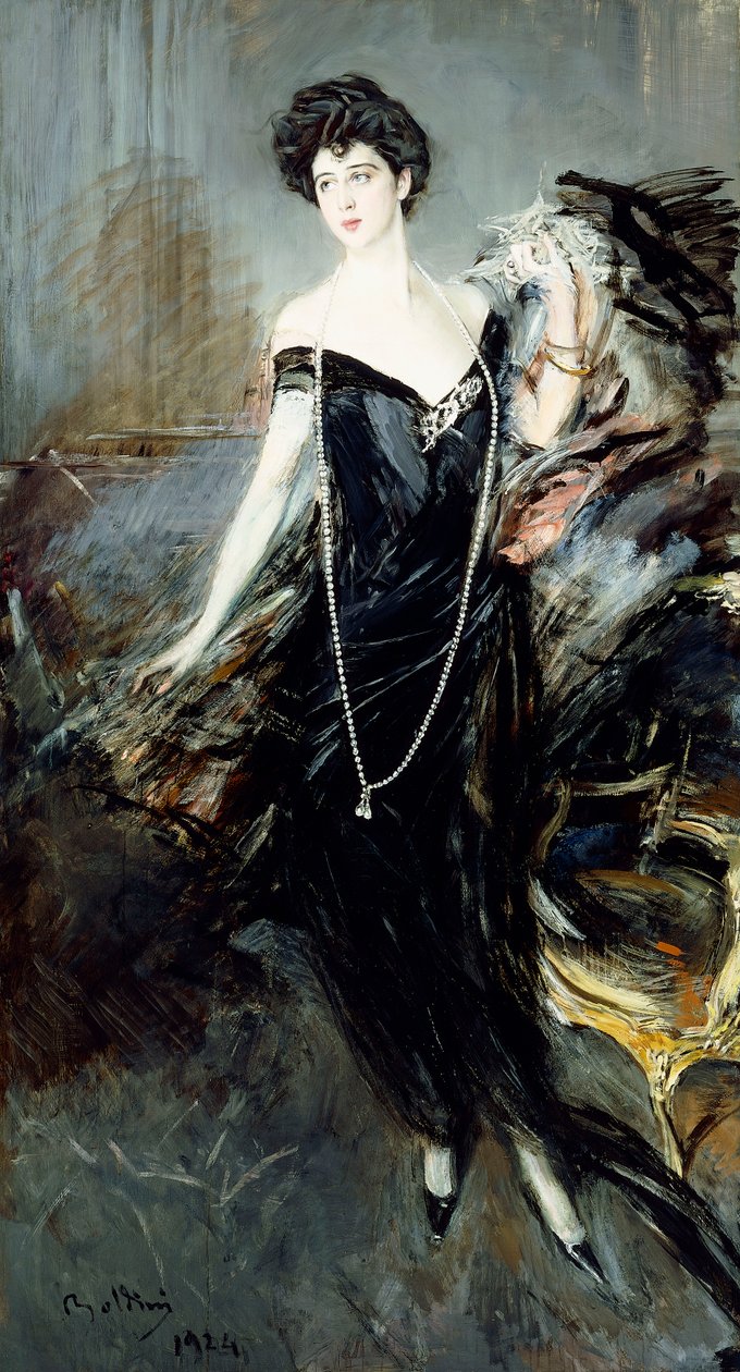 Portrét Donna Franca Florio, 1924 od Giovanni Boldini