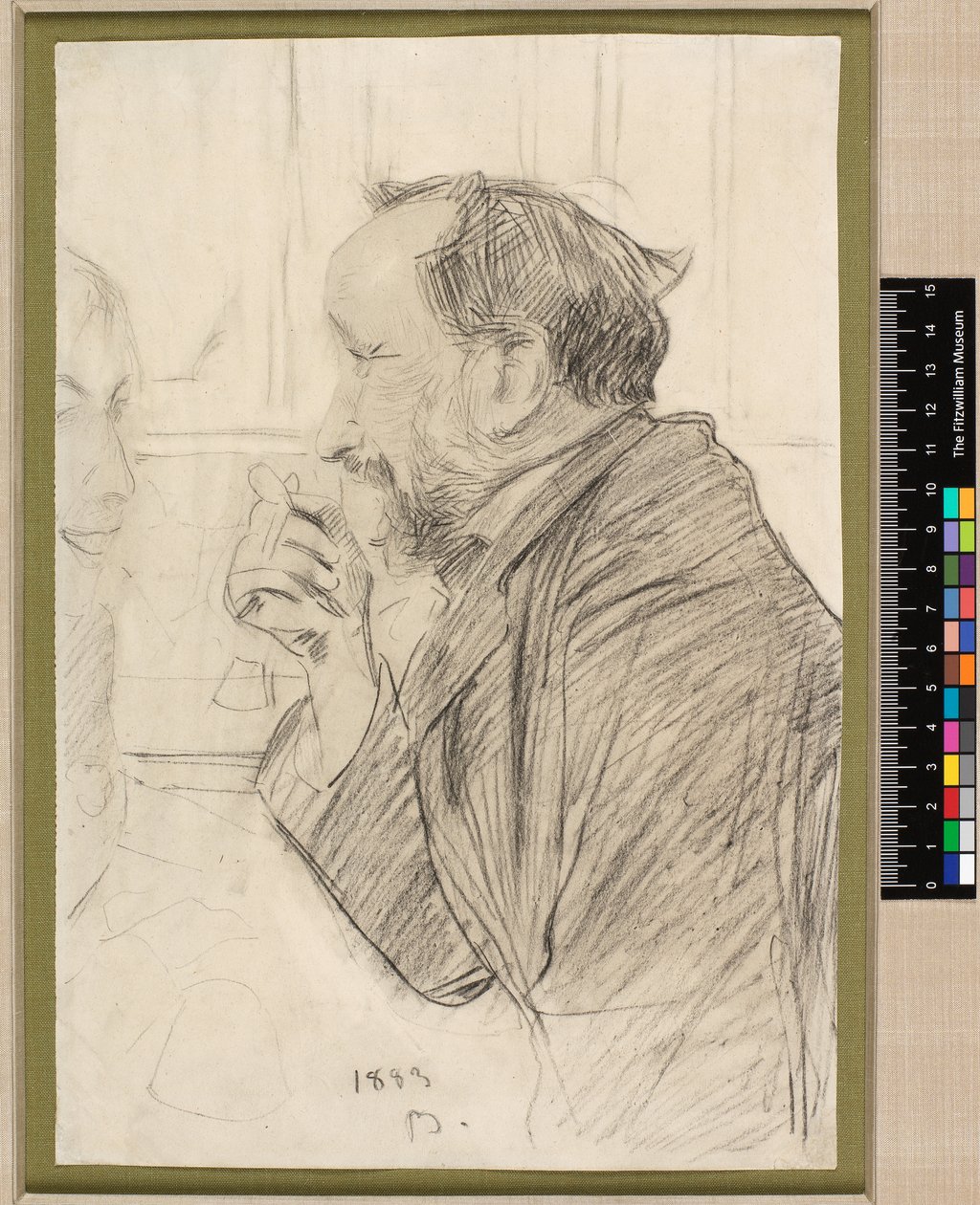 Portrét Edgara Degase u stolu v kavárně od Giovanni Boldini
