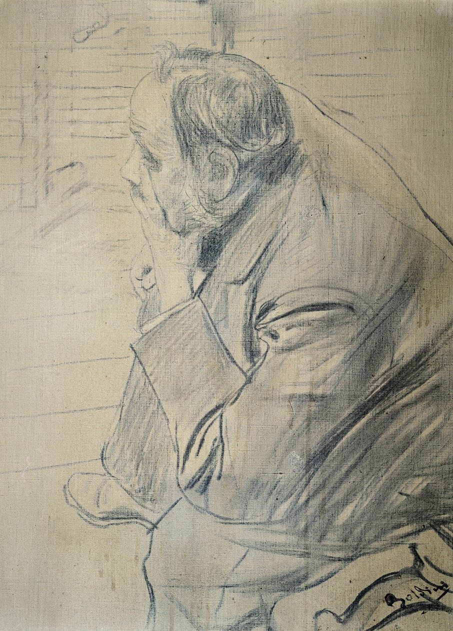Portrét Edgara Degase od Giovanniho Boldiniho (1842-1931) Uhel na plátně, 605x46 cm, cca 1885 od Giovanni Boldini