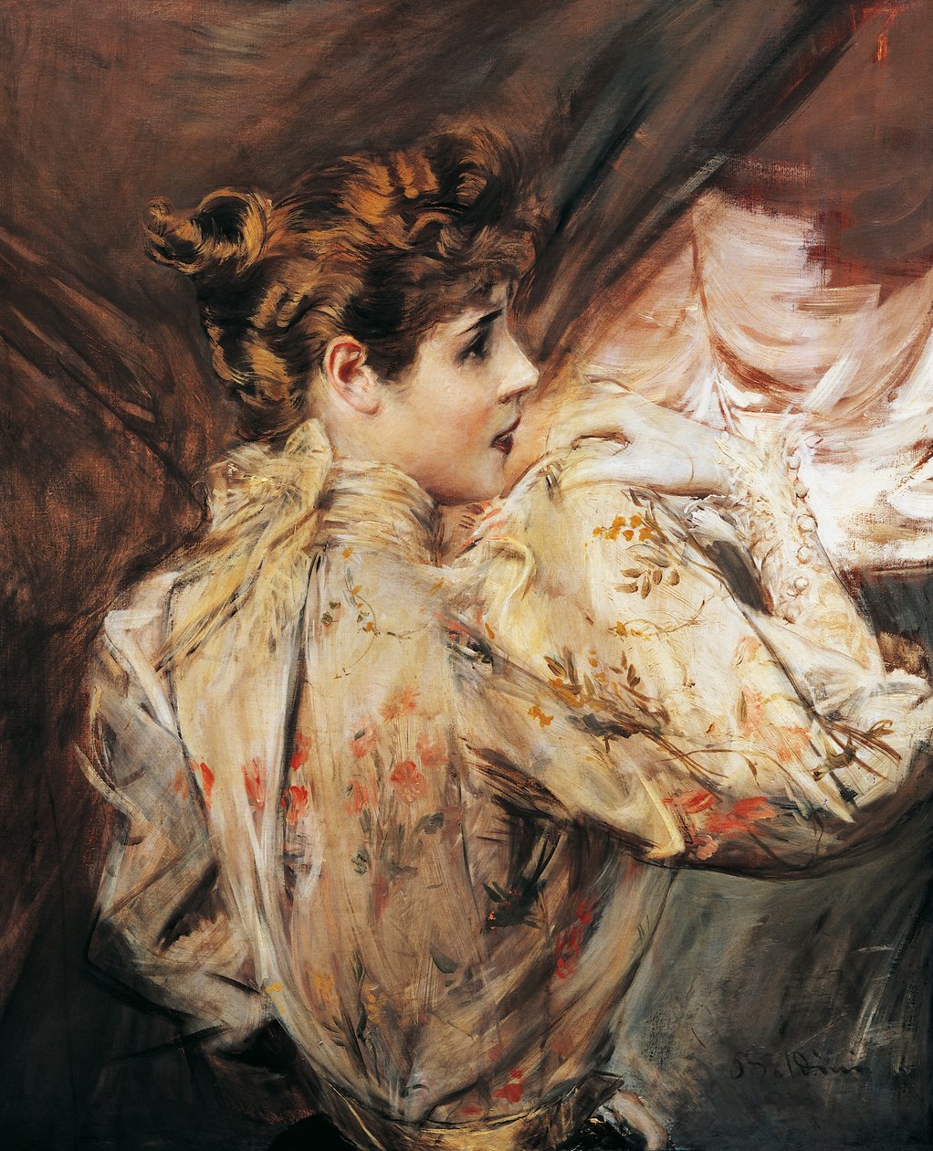 Portrét Eleonory Duseové (Vigevano 1858 - Pittsburgh 1924), italské herečky, obraz Giovanni Boldini (1842-1931) od Giovanni Boldini