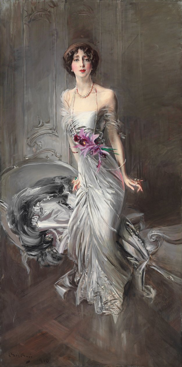 Portrét Madame Eugene Doyen; Portrét Madame Eugene Doyen, 1910 od Giovanni Boldini