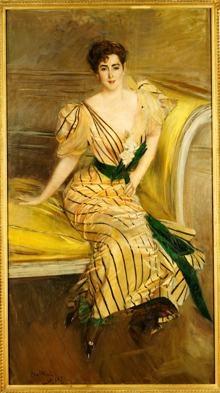 Portrét Madame Josephiny Alvear de Errazuriz, 1892 od Giovanni Boldini