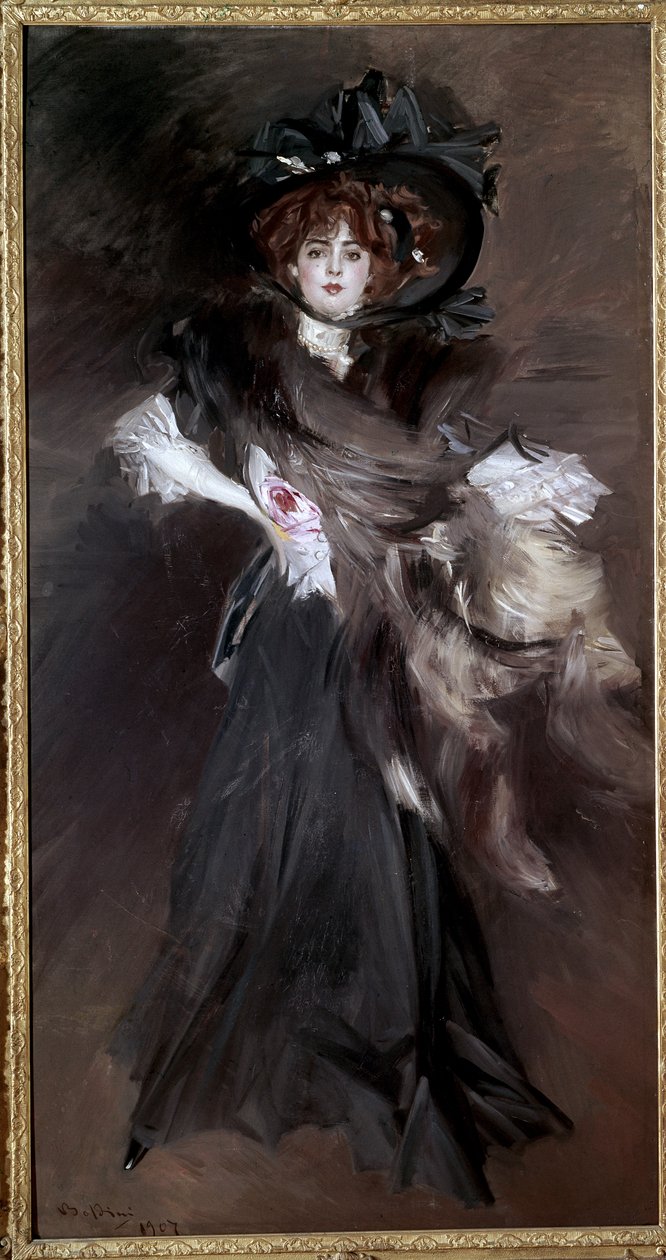 Portrét mademoiselle Lantelme od Giovanni Boldini