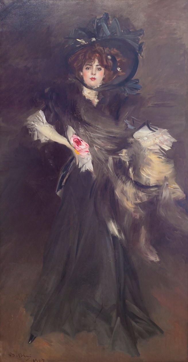Portrét mademoiselle Lantelme od Giovanni Boldini