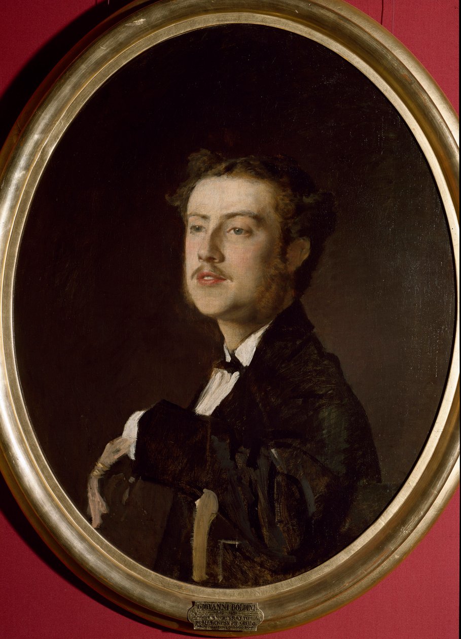 Portrét markýze Giuliana Capranica del Grillo, kolem roku 1870 (malba) od Giovanni Boldini