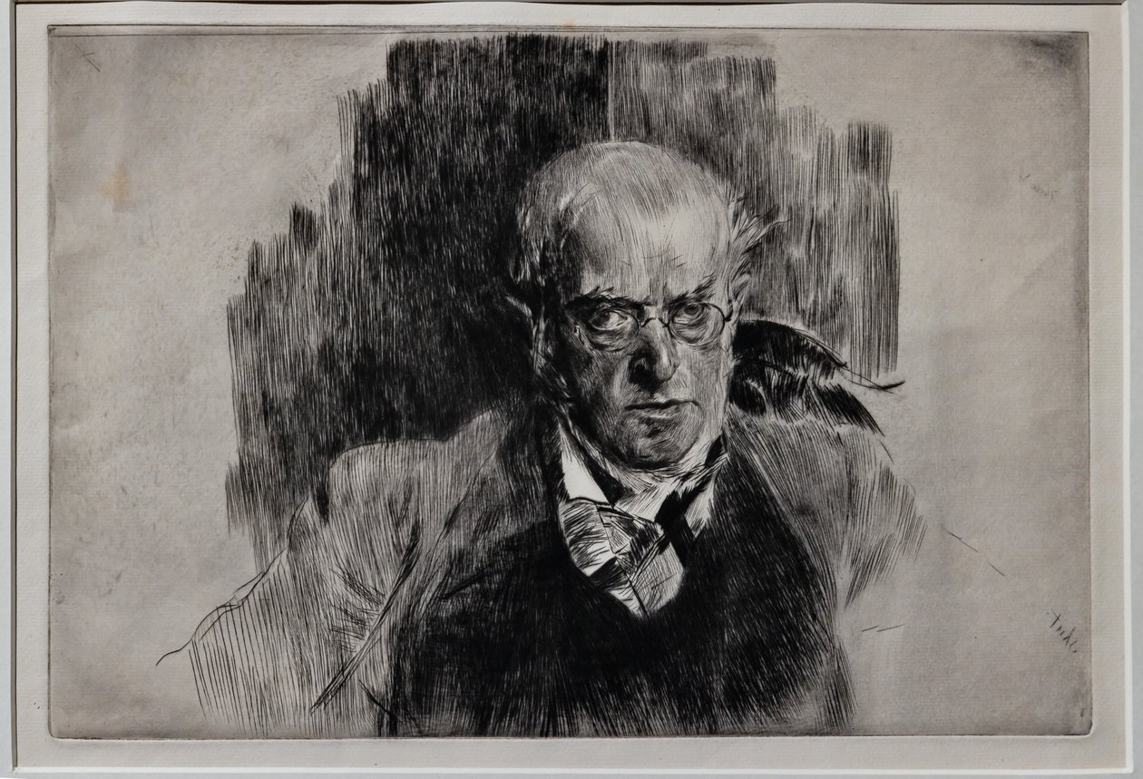 Portrét malíře Adolpha Menzela od Giovanni Boldini