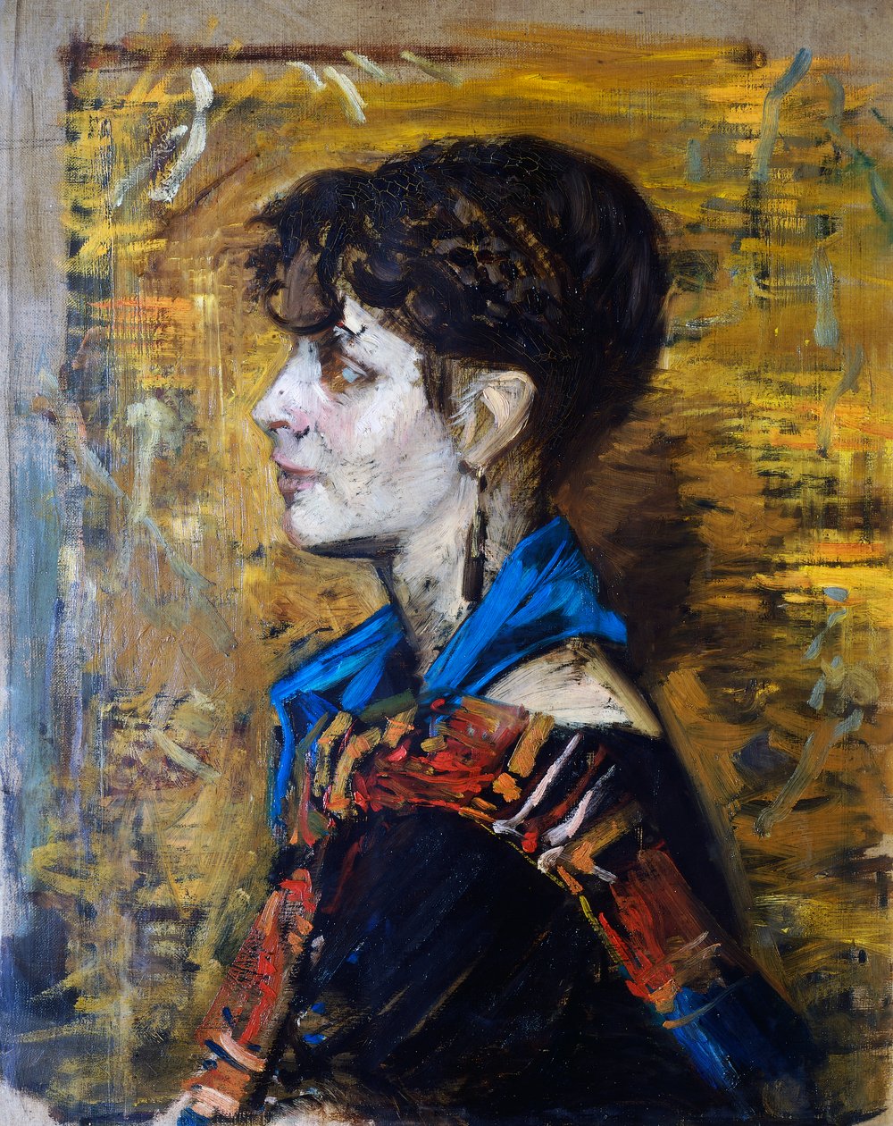 Portrét ženy nebo cikánky od Giovanni Boldini