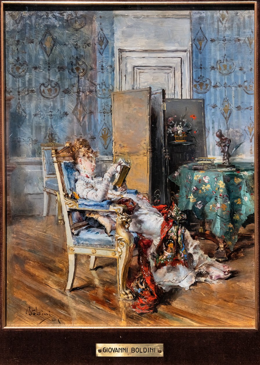 Čtení ženy od Giovanni Boldini