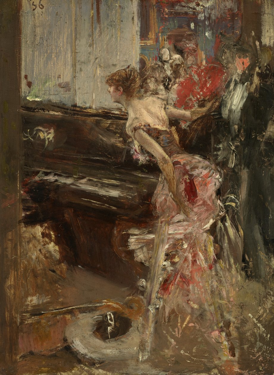 Recitál, kolem roku 1884 od Giovanni Boldini
