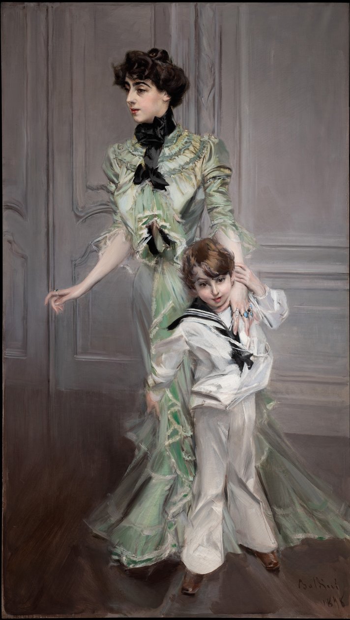Portrét paní Hugo a jejího syna, 1898. od Giovanni Boldini
