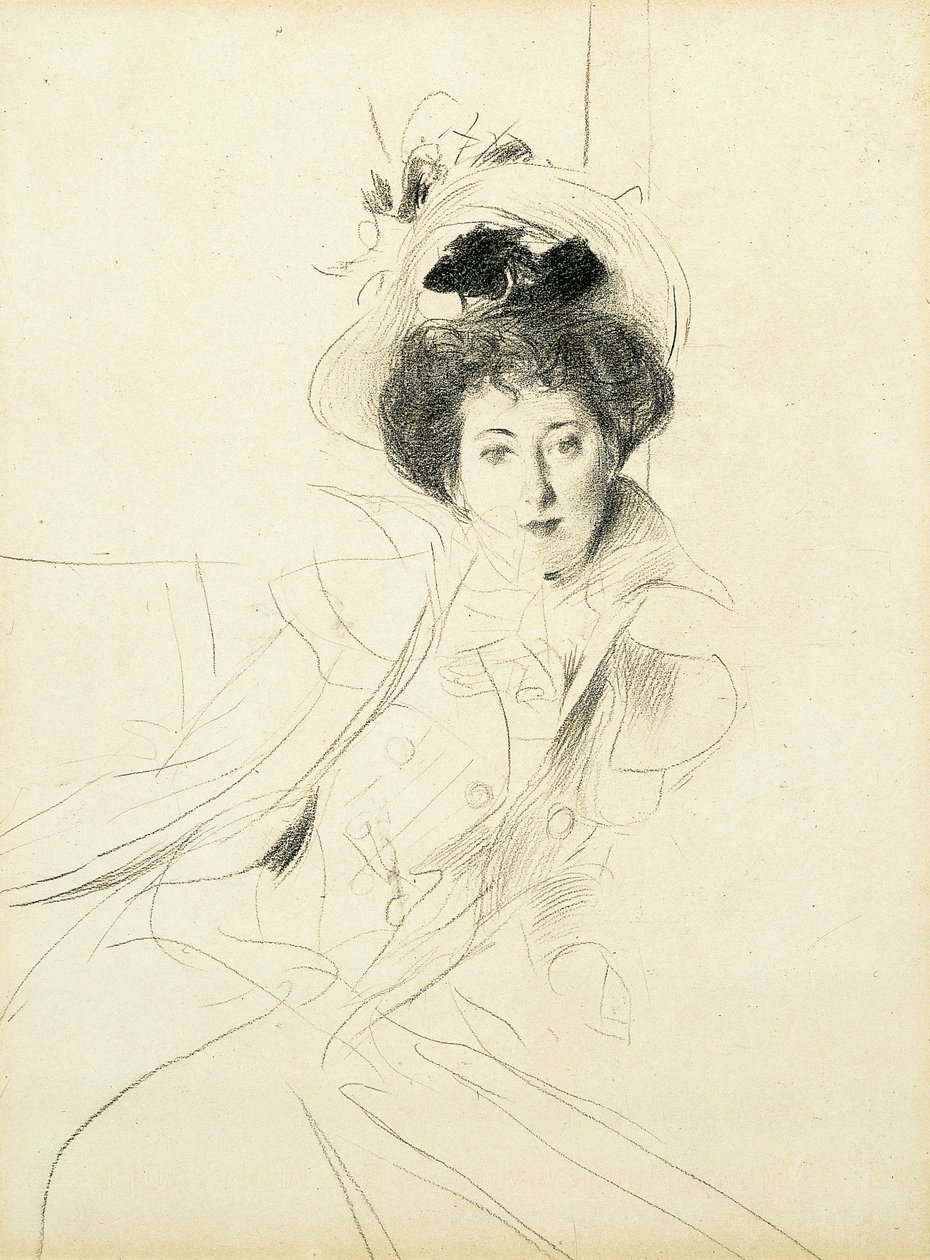 Studie princezny Niscemi od Giovanni Boldini