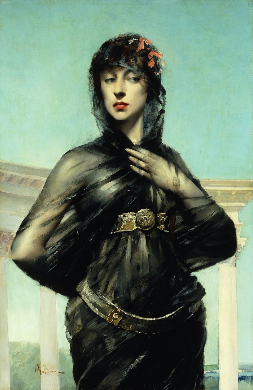 Černý závoj, od Giovanni Boldini