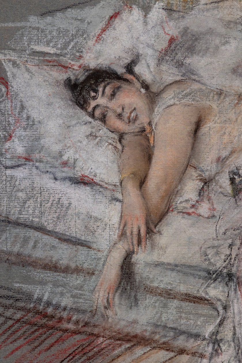 Hraběnka Rasty v posteli, detail od Giovanni Boldini