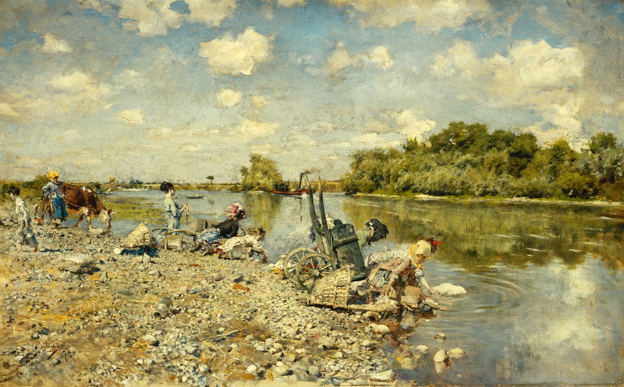 Špinavé prádlo; La Lavandaie, 1874 od Giovanni Boldini