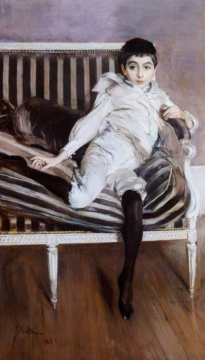 The Little Subercaseuse od Giovanniho Boldiniho (1842-1931) od Giovanni Boldini
