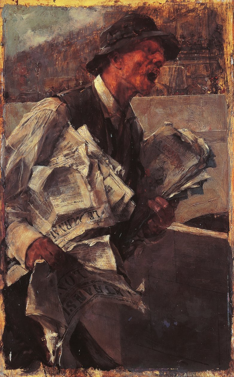 Pařížský newsboy nebo The newsvendor od Giovanni Boldini