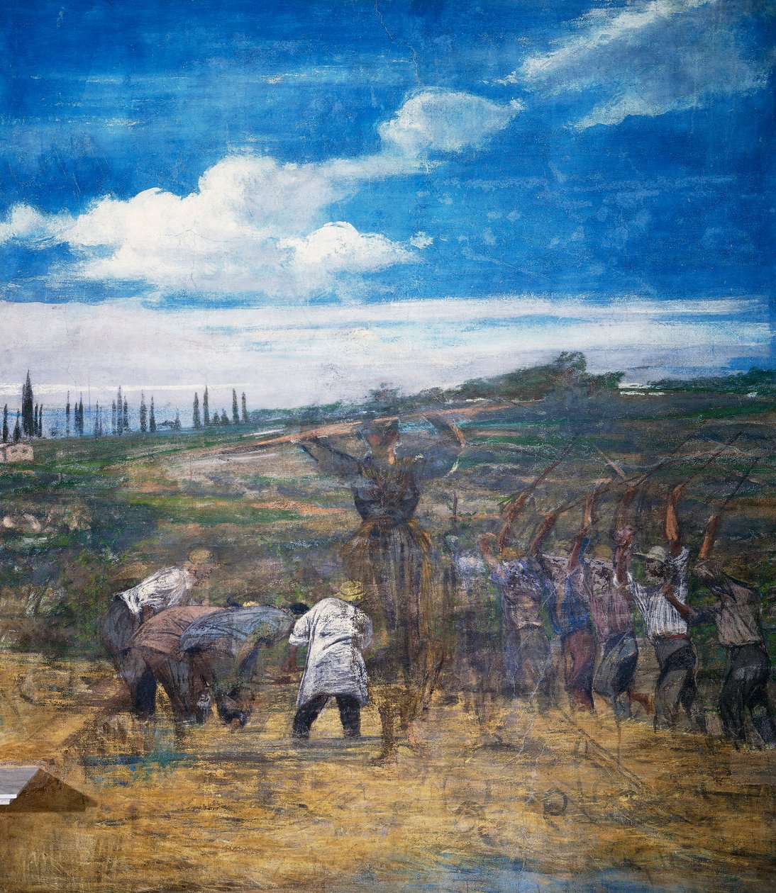 Mlácení obilí od Giovanni Boldini