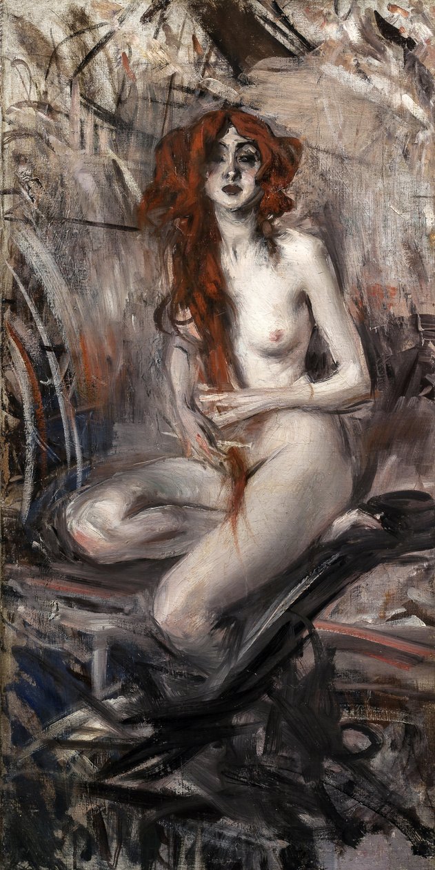 Žena, která si česala vlasy, c. 1912. od Giovanni Boldini