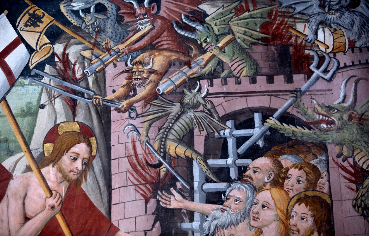 Sestup do pekla, asi 1492 (detail 3702448) od Giovanni Canavesio