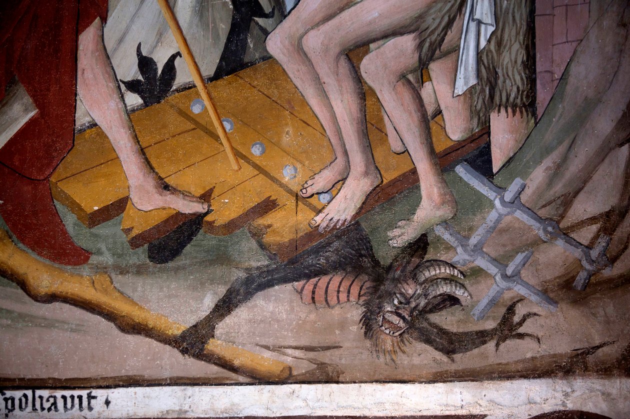 Sestup do pekla, c.1492 (freska) (detail 3702448) od Giovanni Canavesio