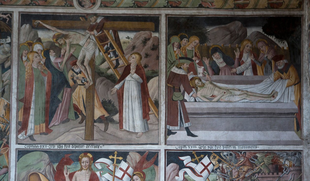 Scény z Umučení Krista, c.1492 (freska) od Giovanni Canavesio