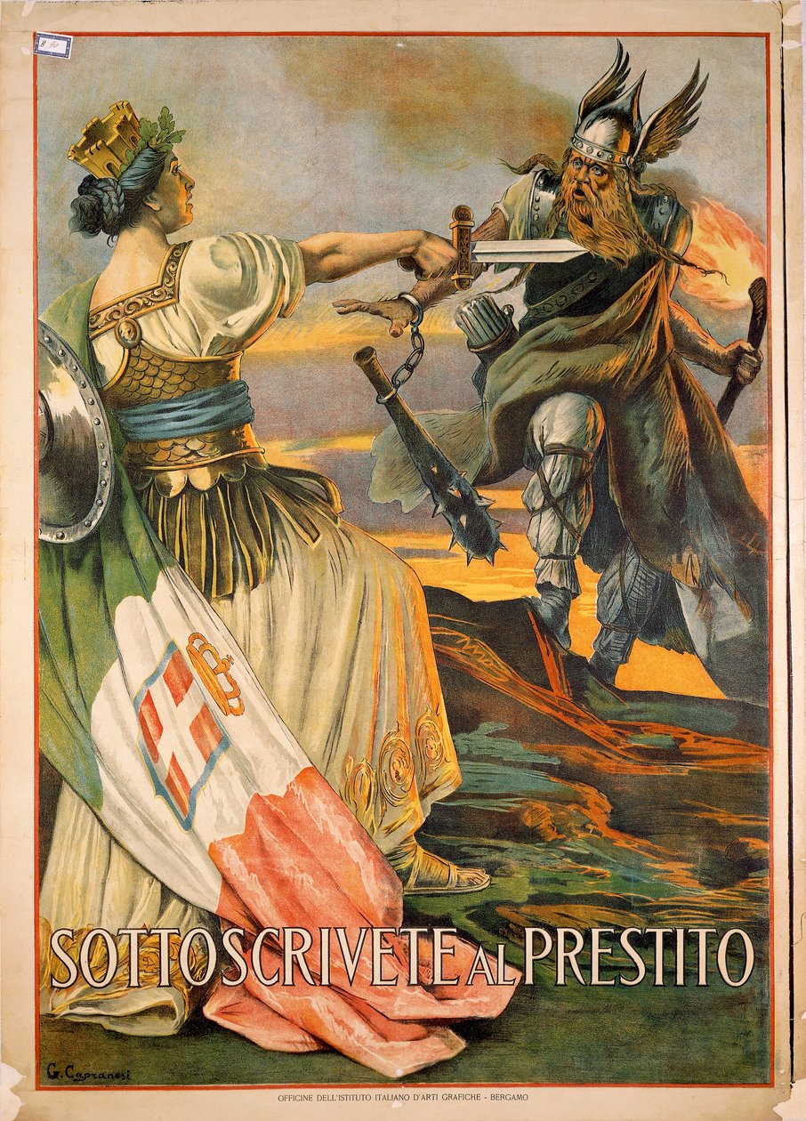 První světová válka, Předplaťte si půjčku, ilustrace Giovanni Capranesi od Giovanni Capranesi