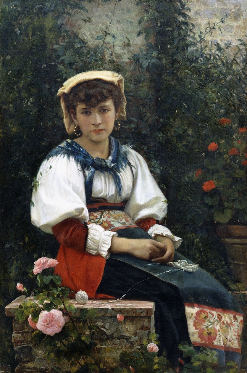 Toskánská kráska, 1874 od Giovanni Costa
