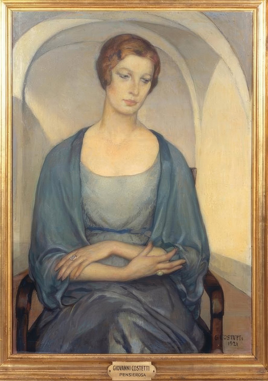Přemýšlivá žena od Giovanni Costetti