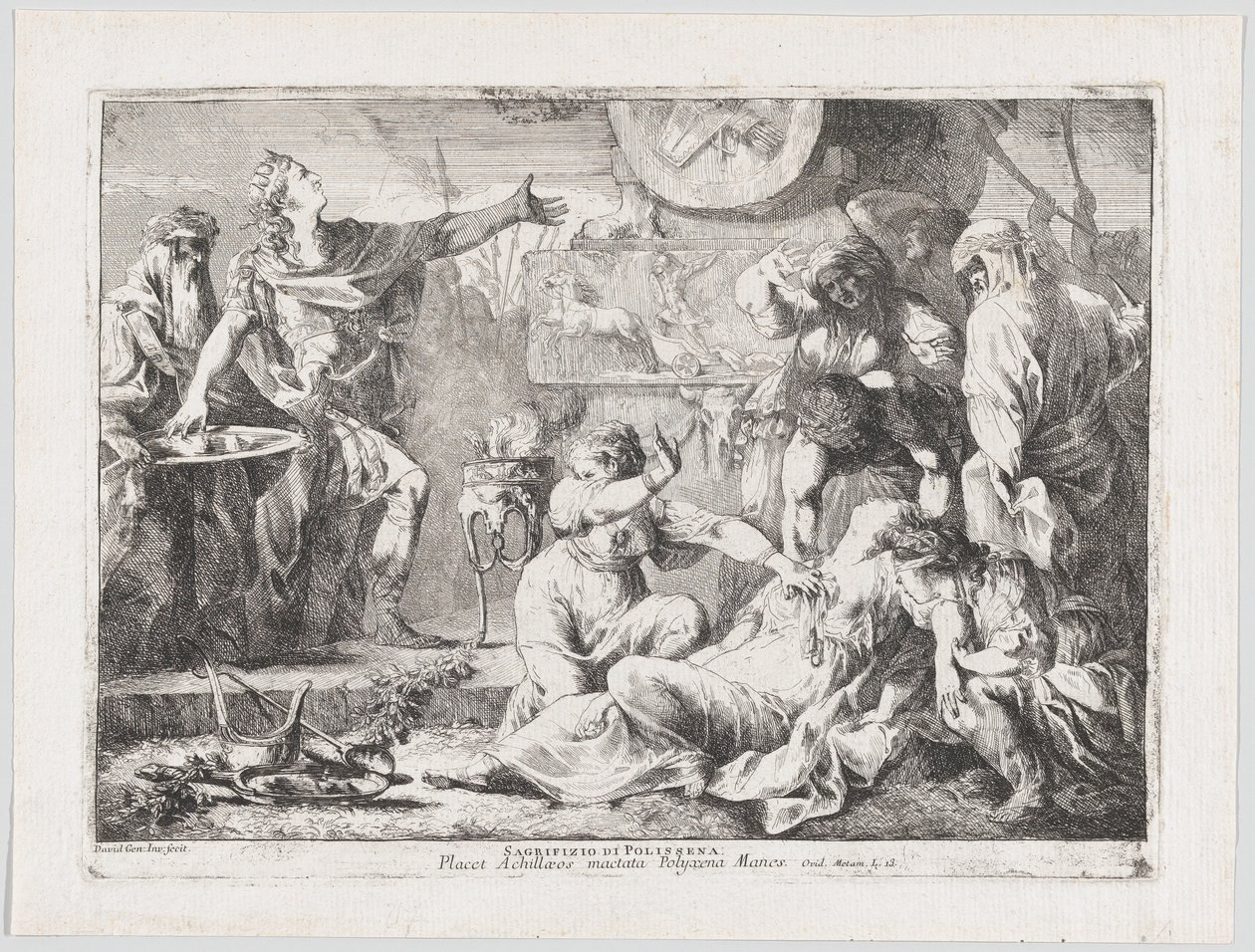 Oběť Polyxeny, 1776. od Giovanni David