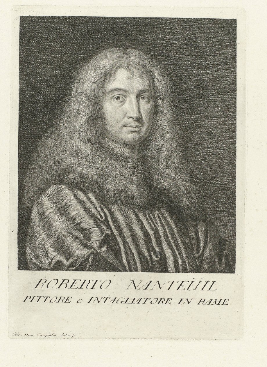 Portrét umělce Roberta Nanteuila Portréty umělců (název série) od Giovanni Domenico Campiglia