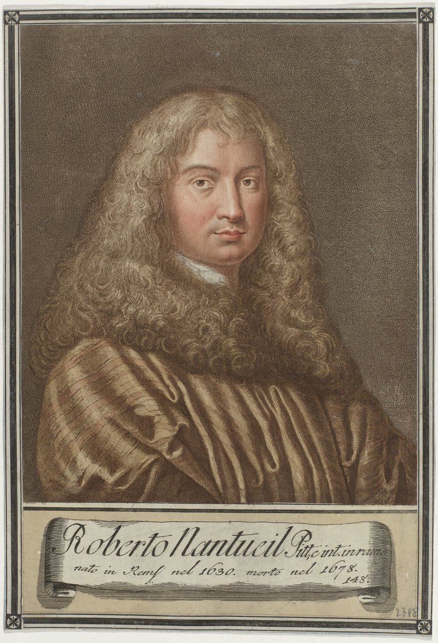 Portrét umělce Roberta Nanteuila Portréty umělců (název série) od Giovanni Domenico Campiglia