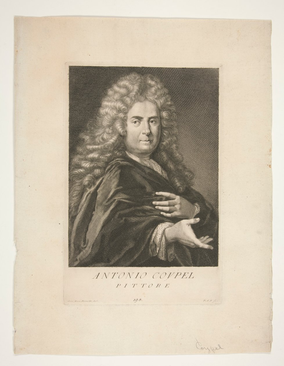 Portrét Antoina Coypela od Giovanni Domenico Ferretti