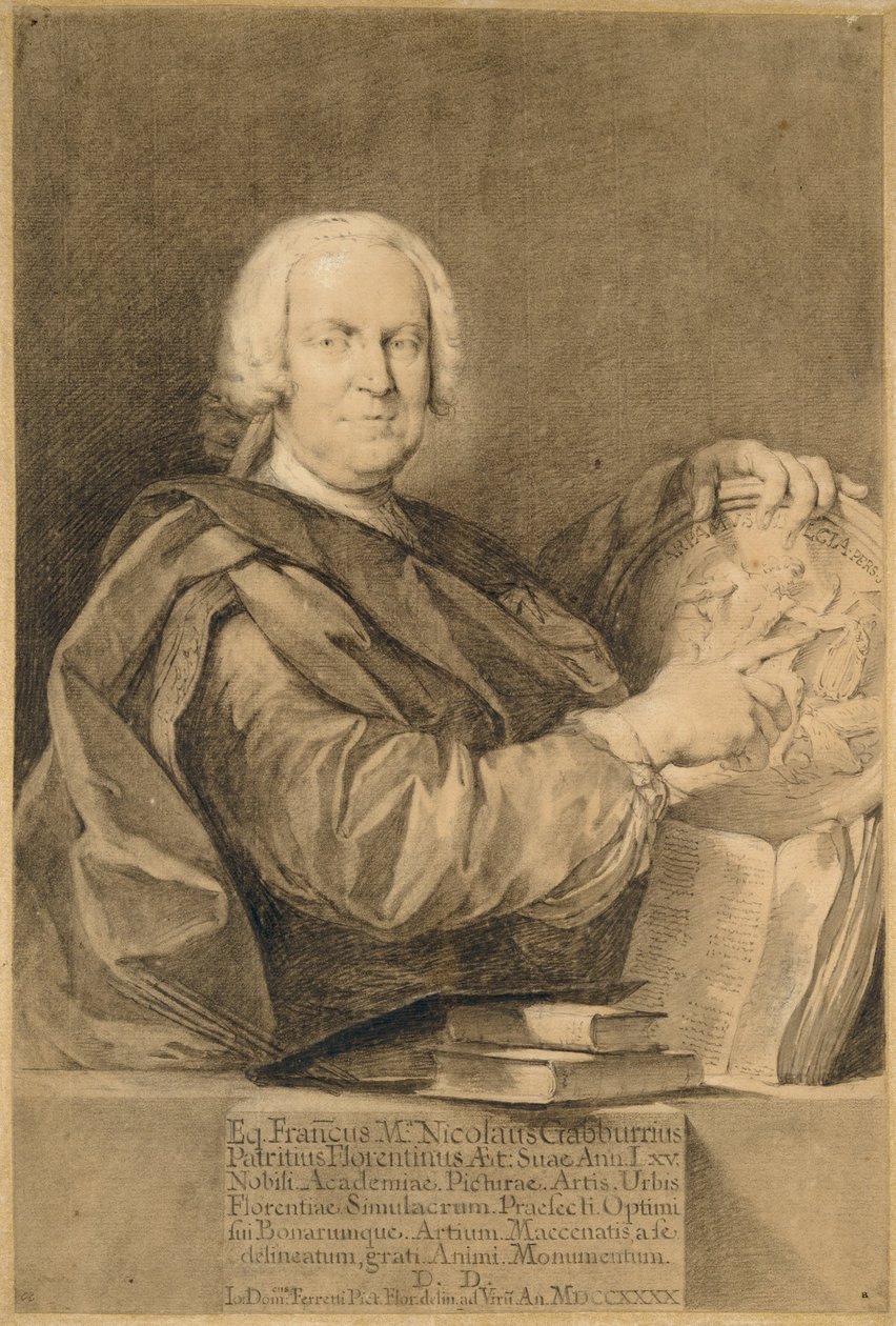Portrét kavalíra Francesca Marii Niccolò Gabburriho od Giovanni Domenico Ferretti