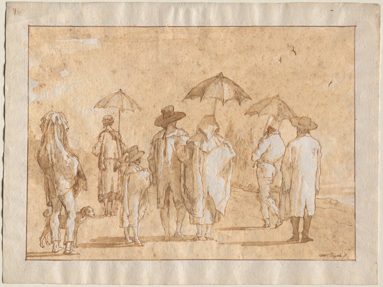Jarní sprcha, 1790-1804. od Giovanni Domenico Tiepolo