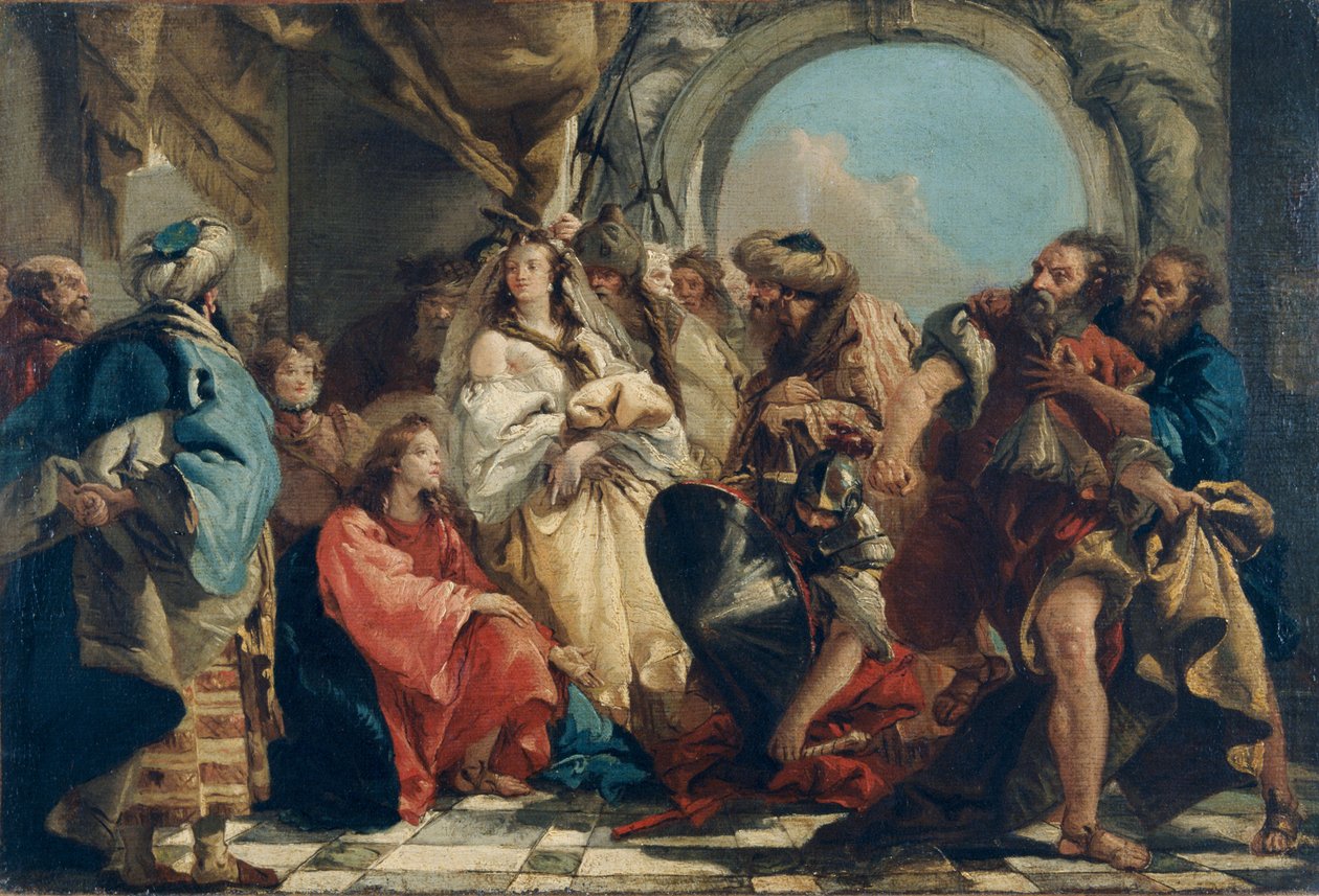 „Kristus a žena přistižená v cizoložství“, 1747-1804 od Giovanni Domenico Tiepolo