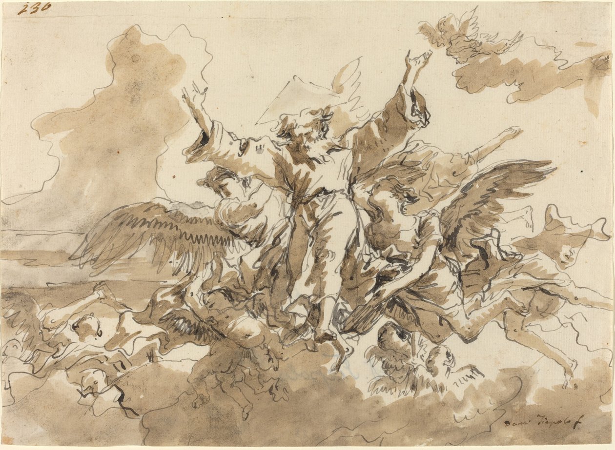 Stvoření vesmíru od Giovanni Domenico Tiepolo