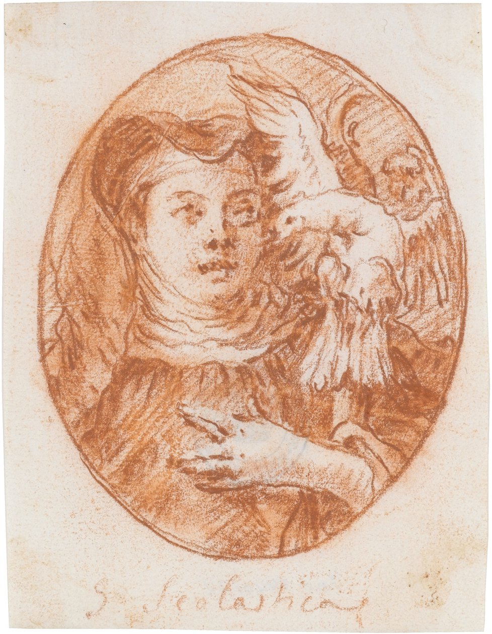 Die hl. Scholastika od Giovanni Domenico Tiepolo
