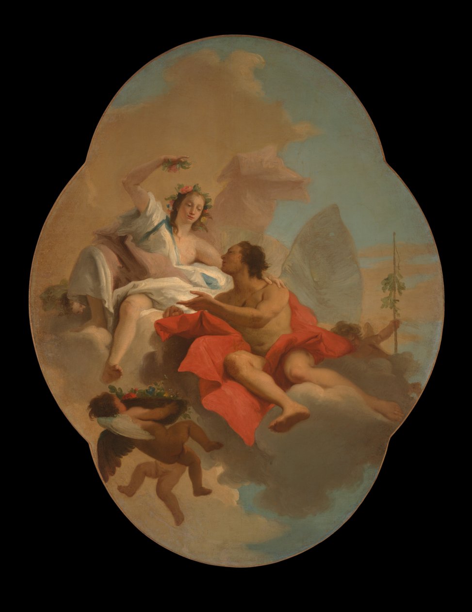 Flora und Zephyr od Giovanni Domenico Tiepolo