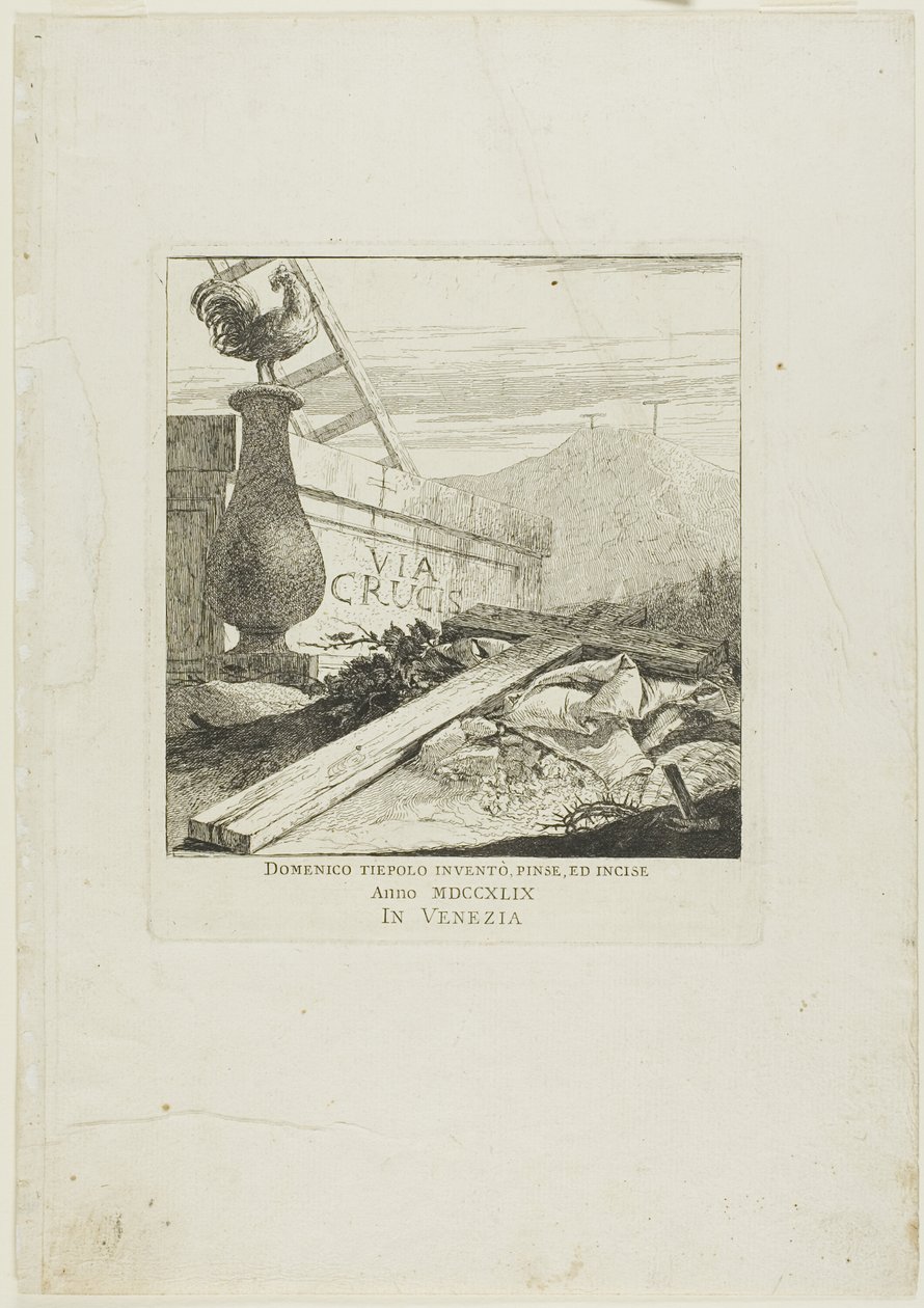 Frontispis ke křížové cestě od Giovanni Domenico Tiepolo