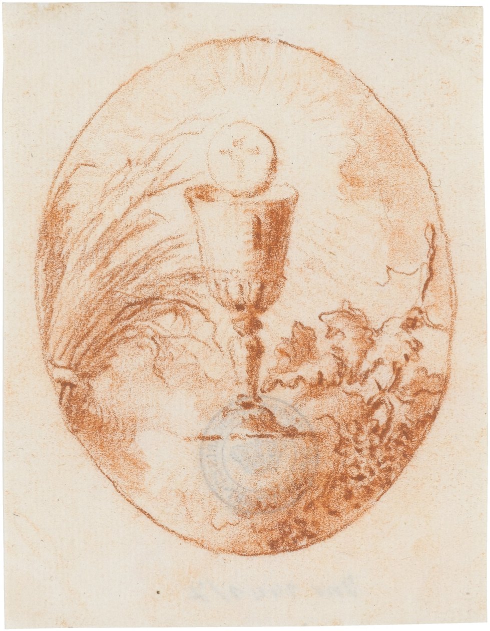 Kelch und Hostie, Brot und Wein od Giovanni Domenico Tiepolo