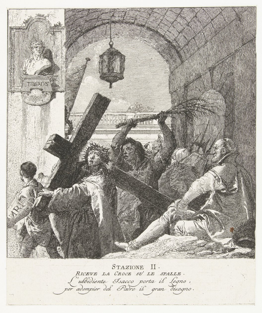 Kristovo nesení kříže od Giovanni Domenico Tiepolo