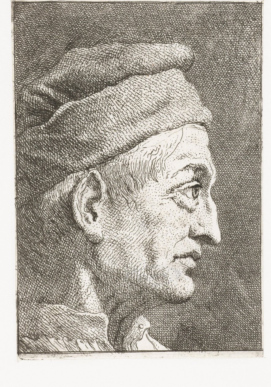 Muž s čepicí od Giovanni Domenico Tiepolo