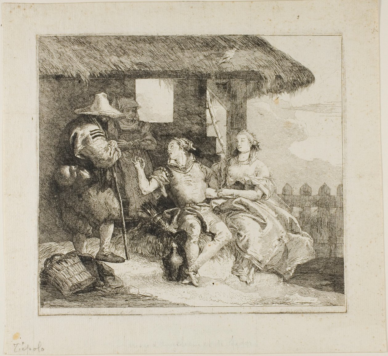 Manželství Angeliky a Medora od Giovanni Domenico Tiepolo