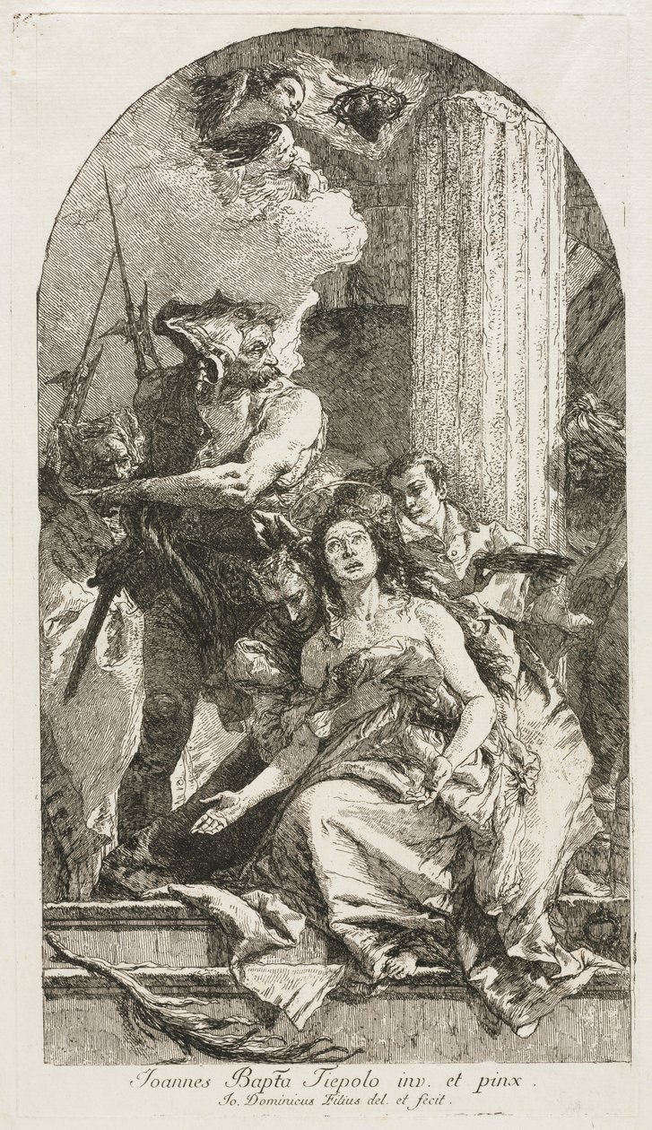 Umučení svaté Agáty. od Giovanni Domenico Tiepolo