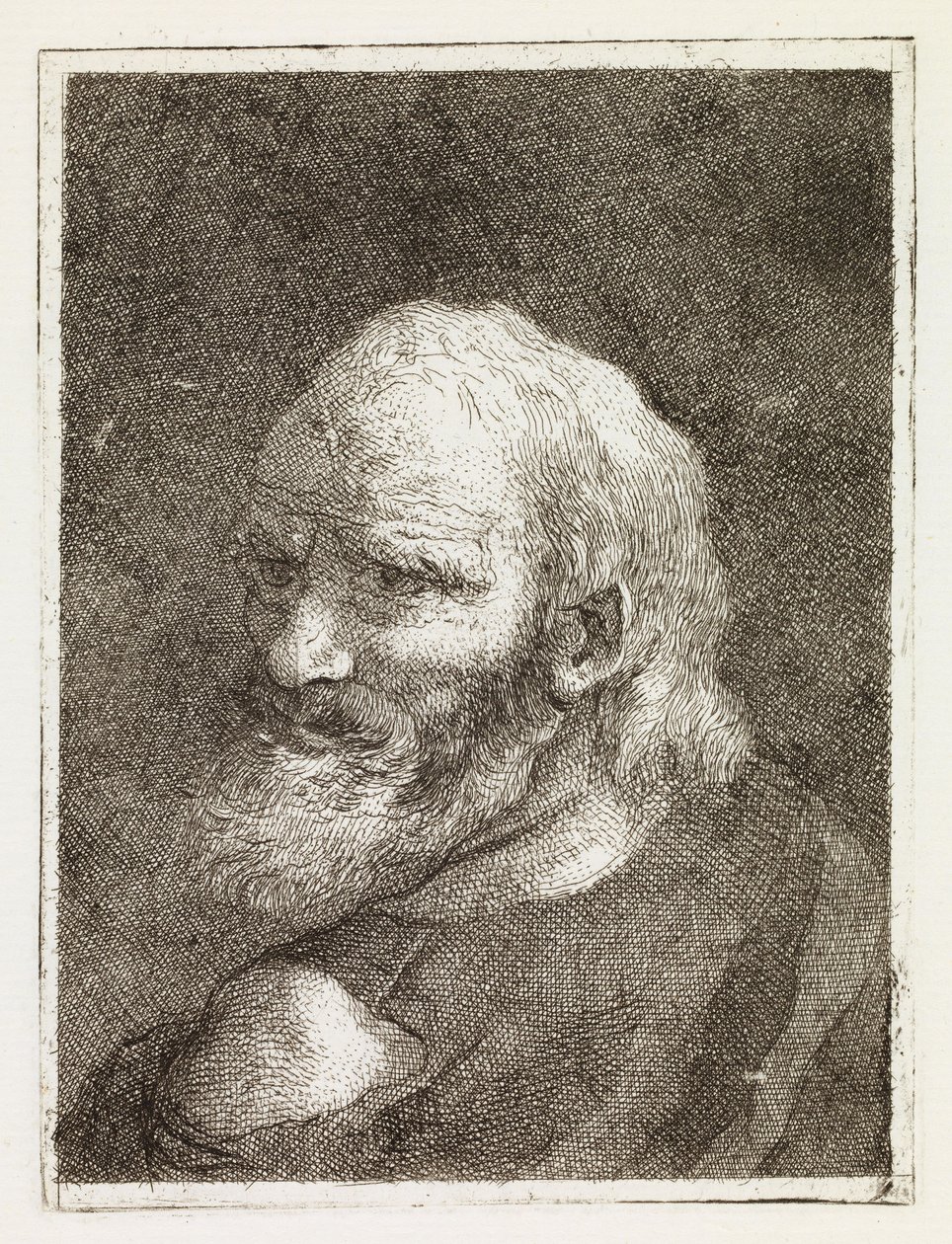 Zobrazení starého muže zezadu od Giovanni Domenico Tiepolo